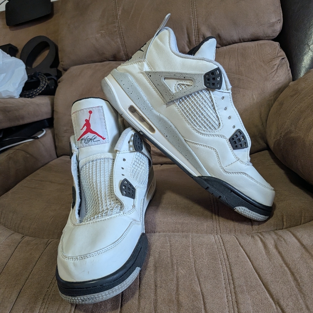 Air Jordan 4 White Cement OG Mens 11